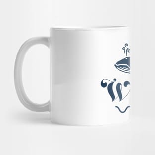 Blue whale logo Mug